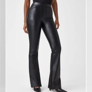 Spanx boot cut leather pants